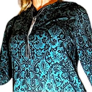 LIVI turquoise green hoodie perfect condition pretty l10/12